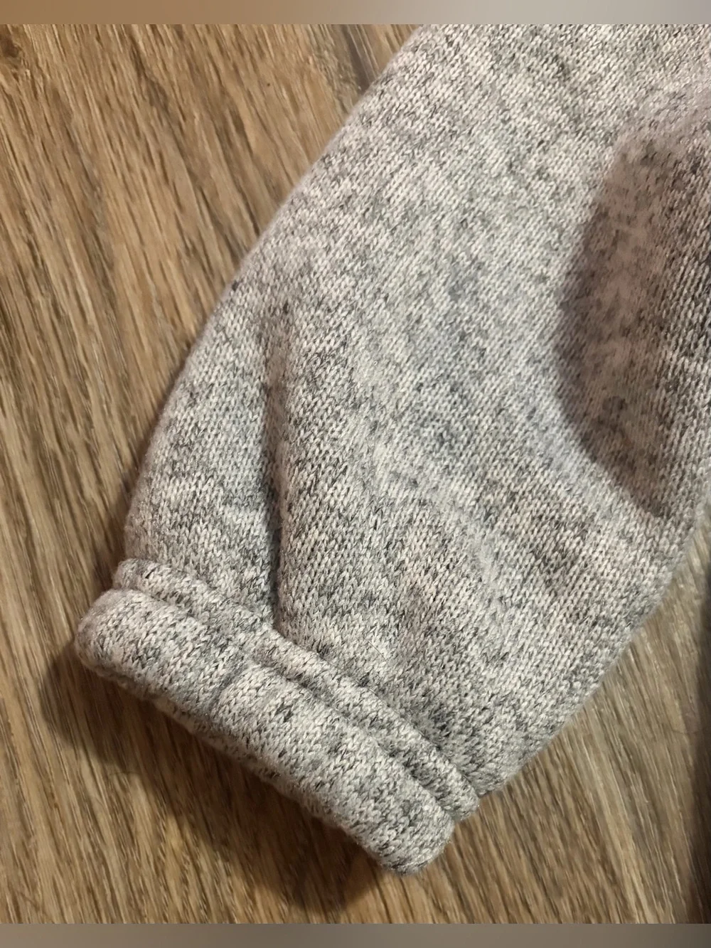 Carter’s - Cozy Grey Sherpa Lined Collar Baby Fleece Romper -Size 9 Months